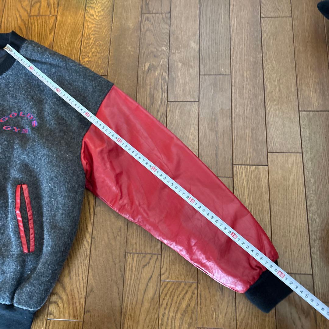 ゴールドジム　スタジャン　gold's gym ジャケット　Lサイズ　ボディビル