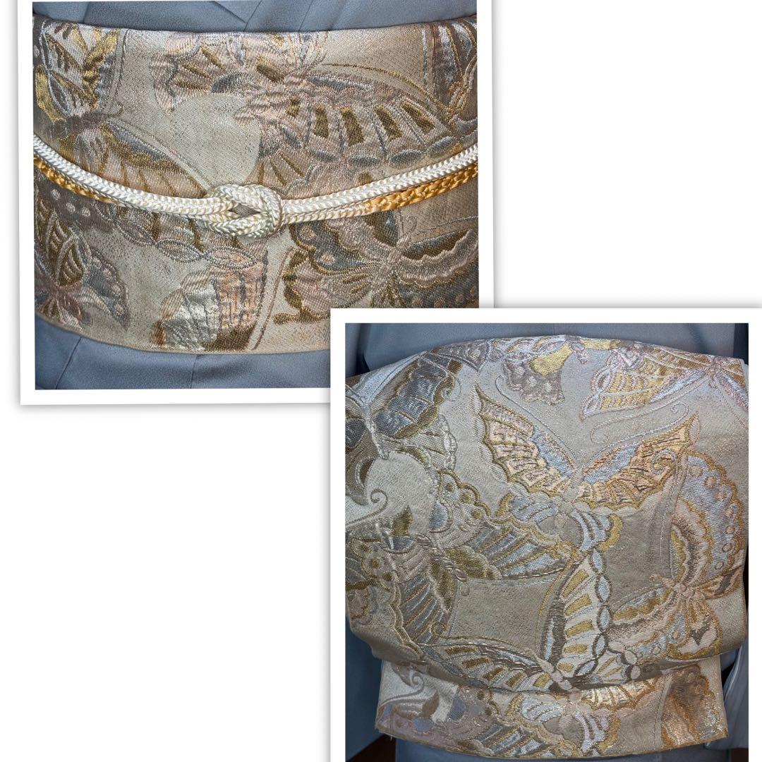 正絹訪問着　袋帯　２点セット