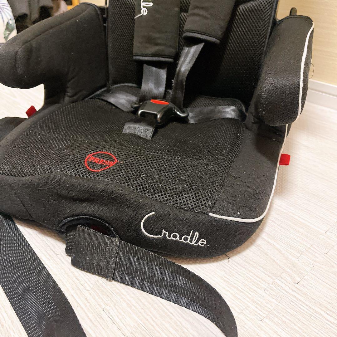 クレイドル オーカモバイルシート ジュニアシート ブラック isofix