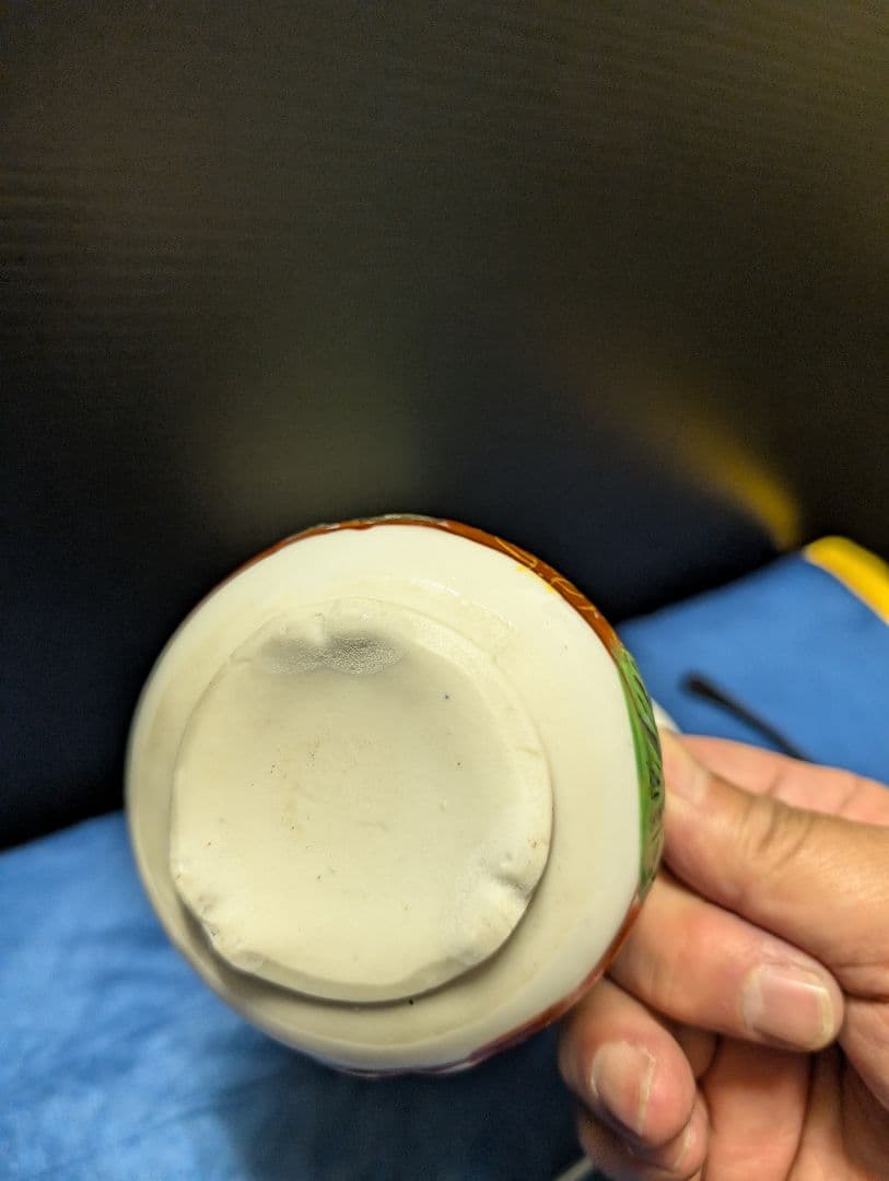 アンティーク戦前赤絵香炉線香立て伊万里