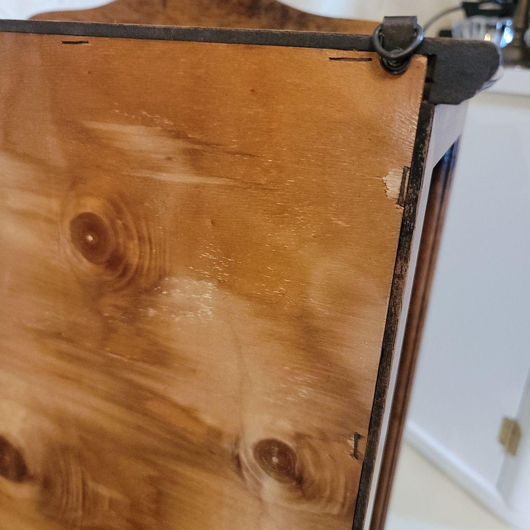 木製ガラスキャビネット　ガラス板1枚　ヴィンテージ