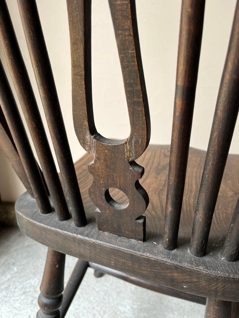 イギリス アンティーク ホイールバックチェア　ヴィンテージチェア