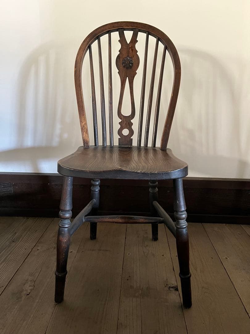 イギリス アンティーク ホイールバックチェア　ヴィンテージチェア