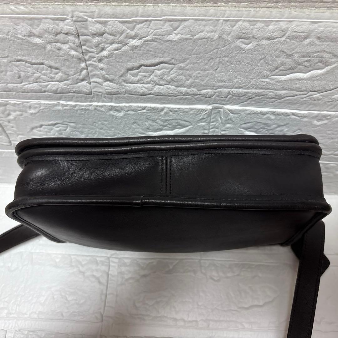 ✨美品✨　オールドコーチ　COACH黒 レザー ショルダーバッグ