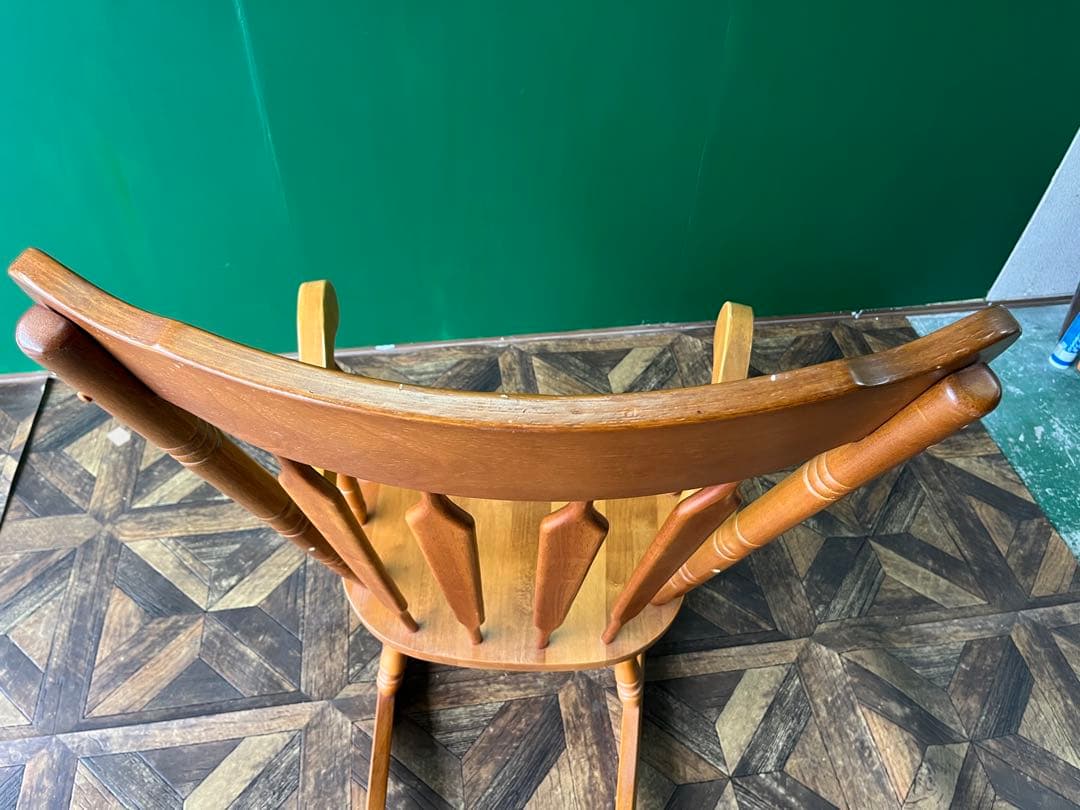 ロッキングチェア インテリア アーム付 アンティーク 昭和レトロ 椅子 ゆらゆら