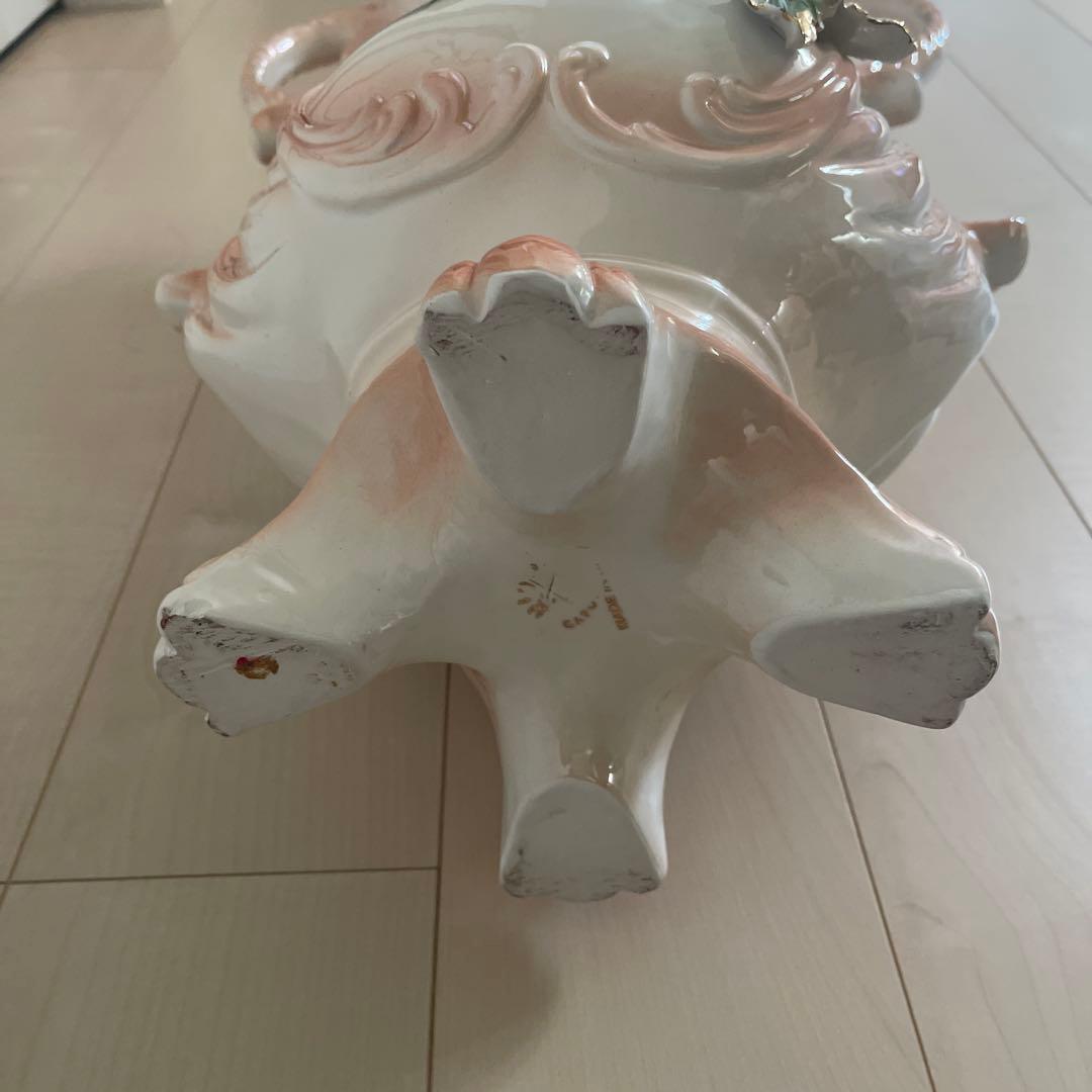 希少　高さ約70cm イタリア製 花瓶　陶器製　陶花　インテリア　置物