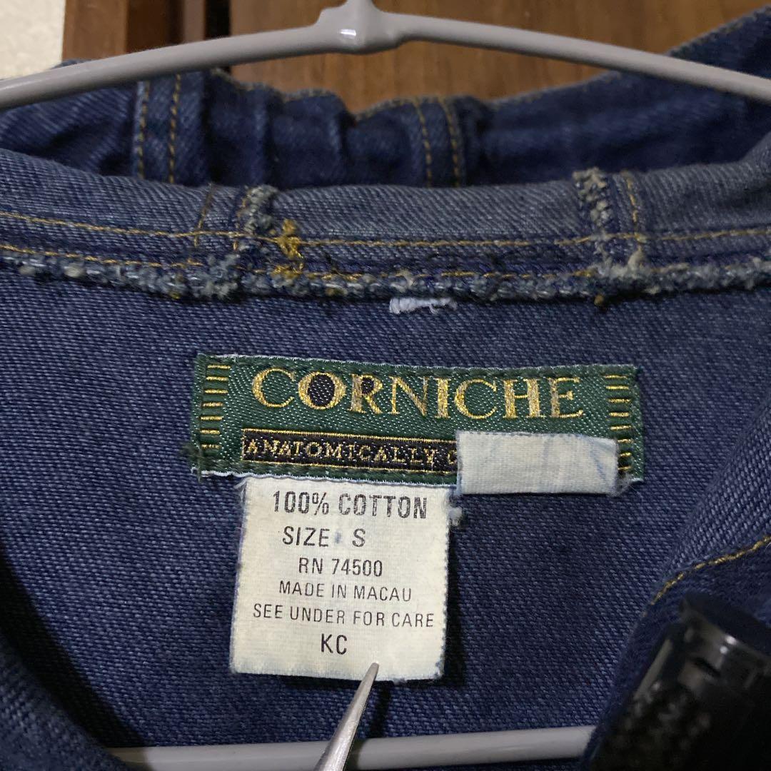 洒落◎ 90s デニム モッズコート パーカー ビンテージ コットン S