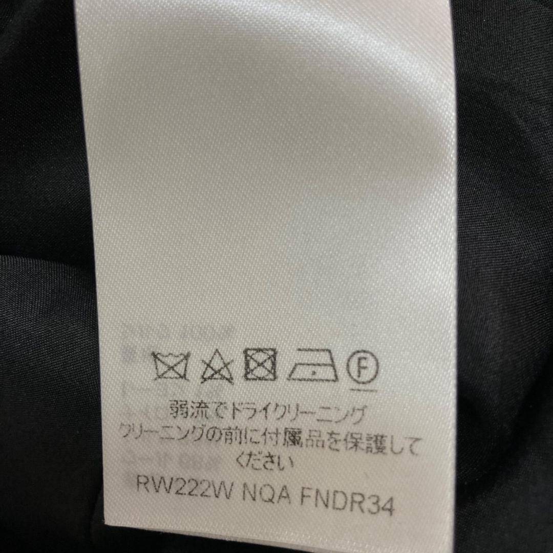 17442✨ルイヴィトン 金ボタン LVロゴ レース切替フレアワンピース ウール