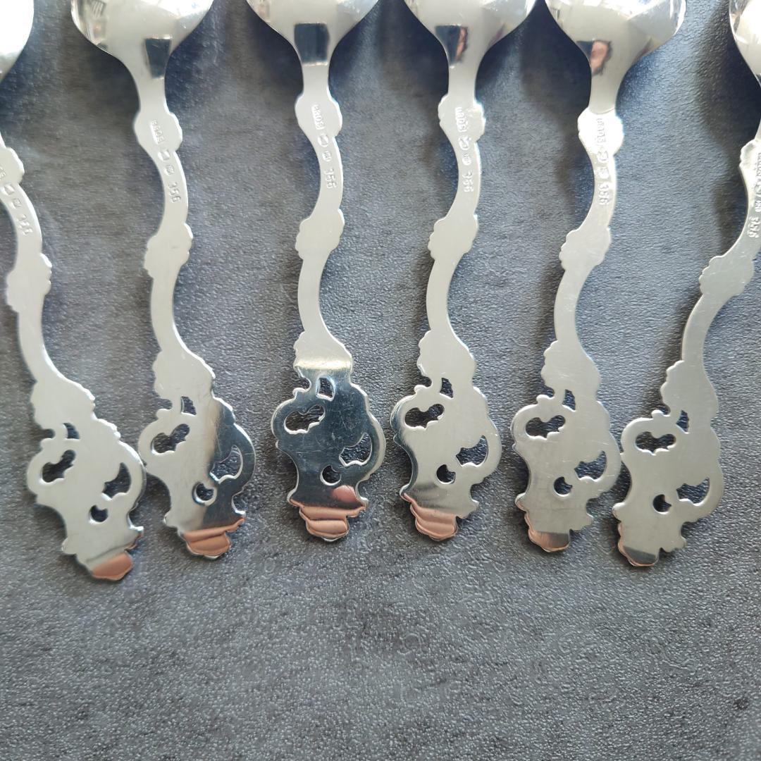 希少 美品 TH Marthinsen 830シルバー スプーン 6点