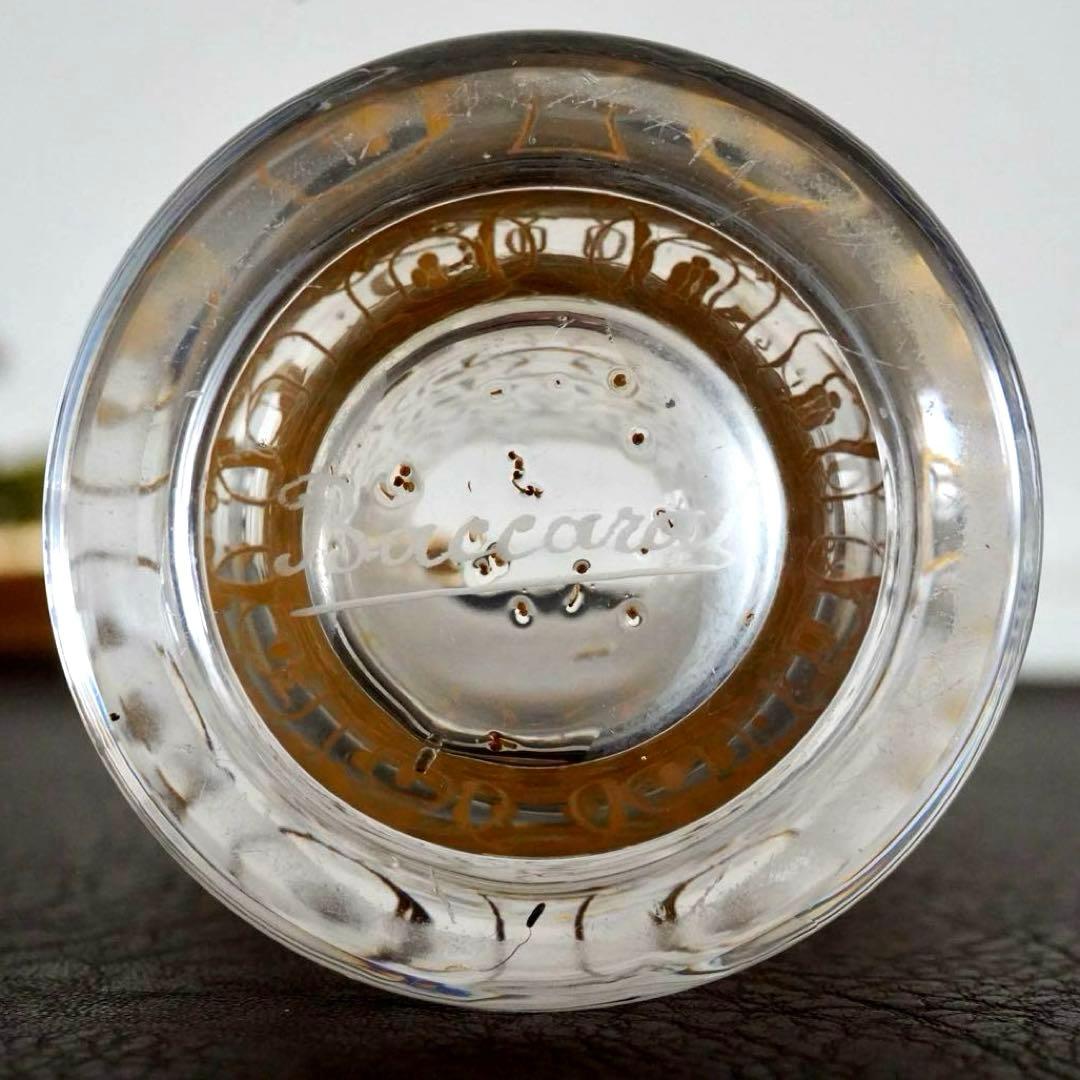 希少★オールドバカラ ミケランジェロ 花瓶 24金彩 BACCARAT刻印★美品