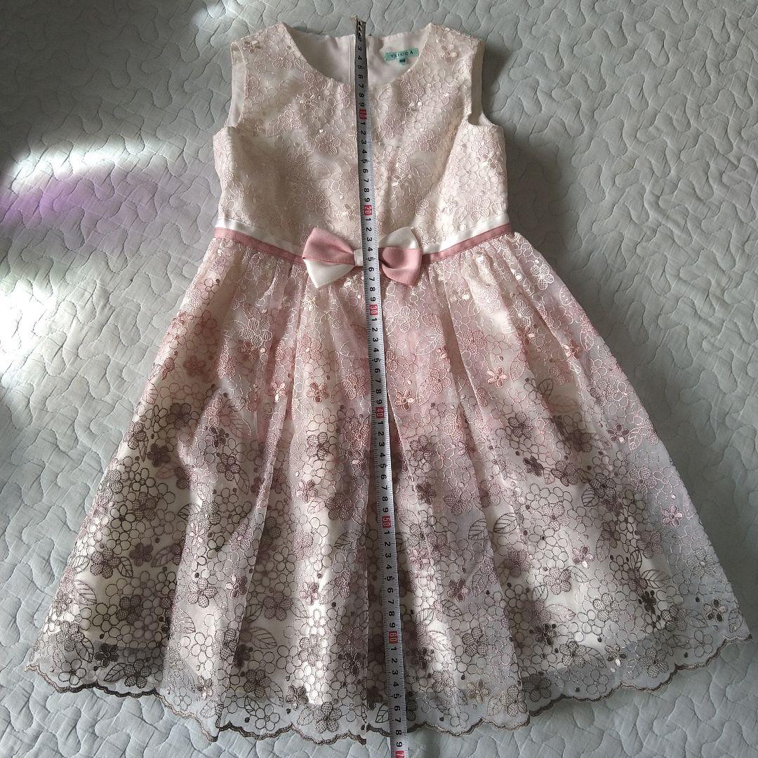美品　TOCCA BANBINI　花柄　刺繍　グラデーション　ドレス　120