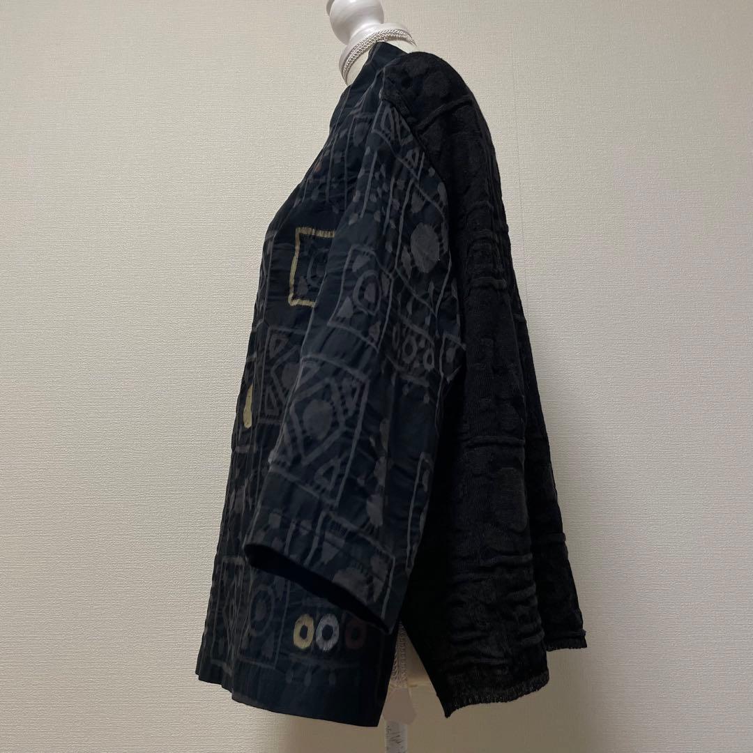 FUGA FUGA　アンティークパレードブラウス　2024年製　異素材切替　黒