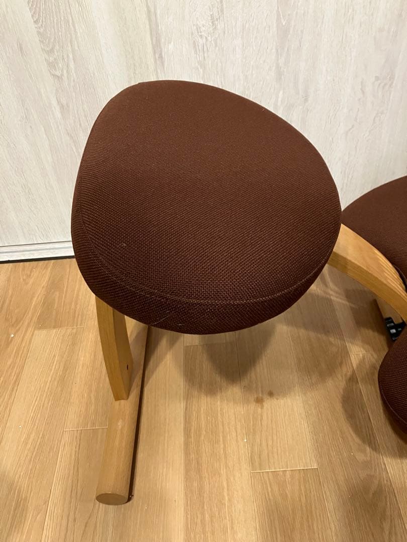 美品　バランスイージー バランスチェア リボ社 新品カバー付(ブルー)