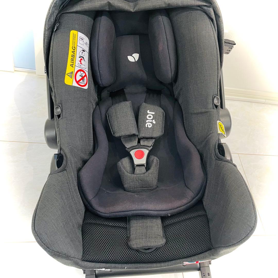 【美品】ベビーシート＆ベースセット★限定品★joieチャイルドシートアイスナグ2