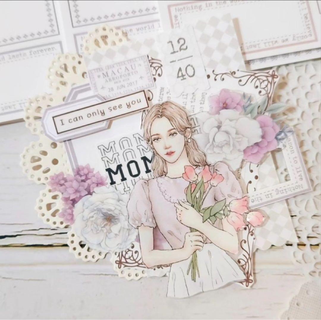 コラージュ素材　紙もの　素材紙　【1405】