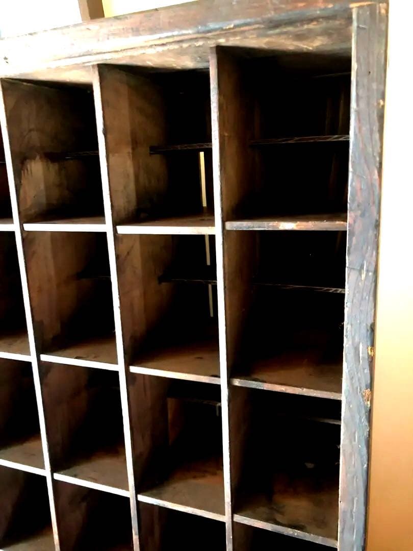 明治〜大正 骨董【職人手製】蕎麦猪口　食器棚 木製棚