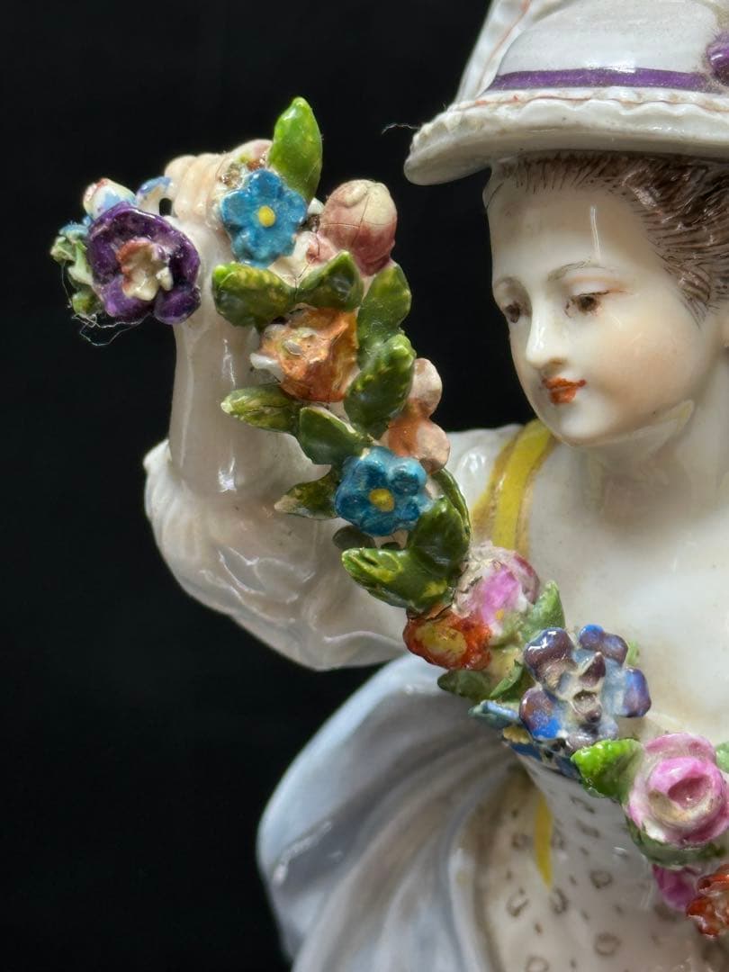 マイセン　ガーデナーの恋人たち　高さ17cm トエカ　東ゆ7-0317⭐︎2F