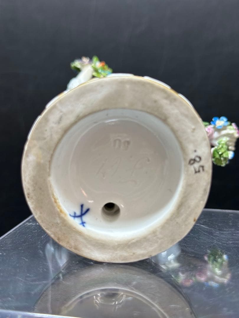 マイセン　ガーデナーの恋人たち　高さ17cm トエカ　東ゆ7-0317⭐︎2F