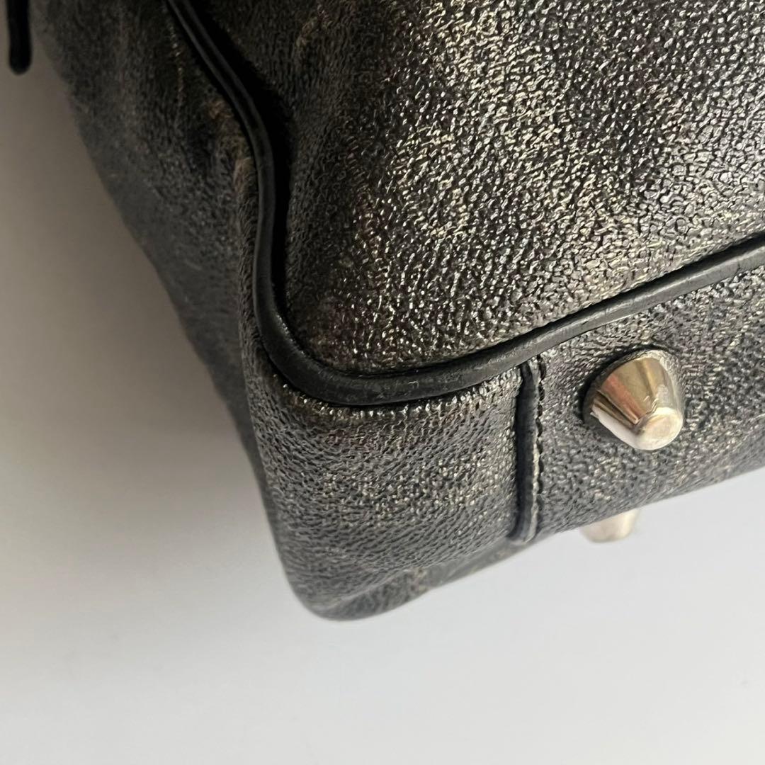 ETRO エトロ ハンドバッグ　ビジネスバッグ　PVC レザー　総柄　メンズ