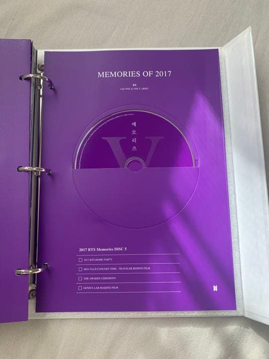 BTS MEMORIES OF 2017 トレカ　テヒョン付　Ｖ