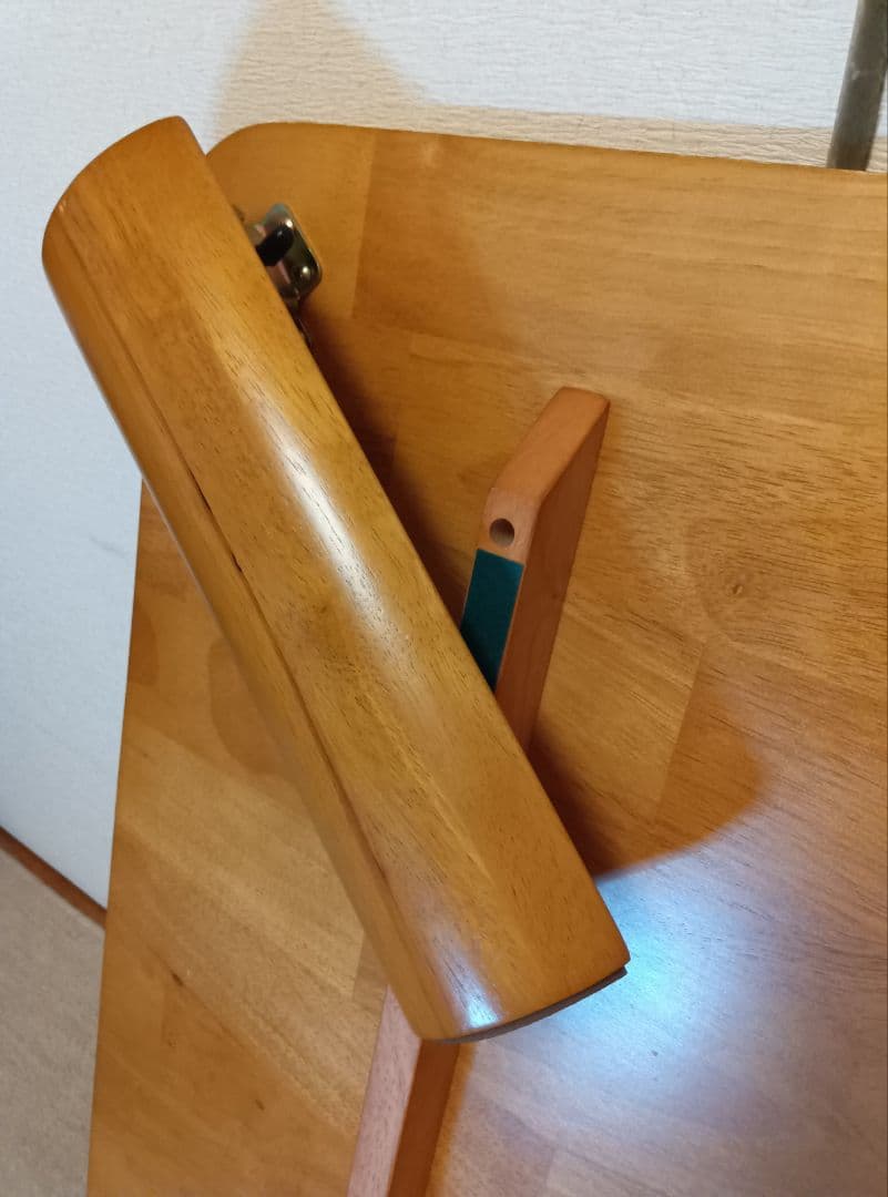 座卓120×75×高32cm折畳み　天然木ラッカー塗装ライトブラウン　使用2度