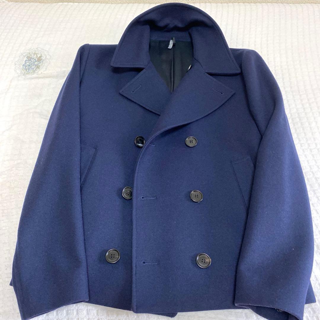 Diorオム ネイビー ダブルブレスト ピーコート
