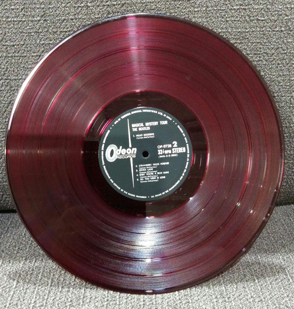 ビートルズ　レコード　赤盤　マジカルミステリーツアー　OP-9728　odeon