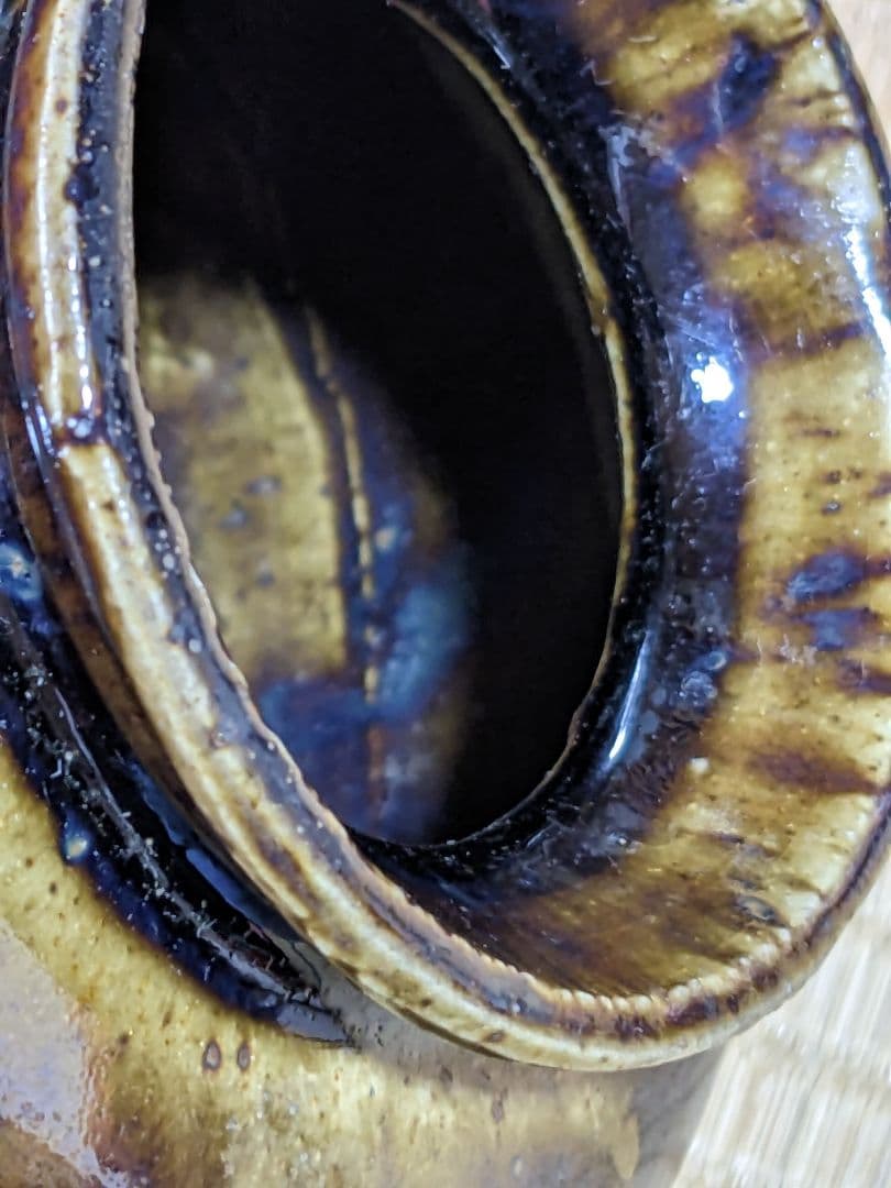 ⭐️瀬戸焼 江戸時代前期 鉄釉小壺 花器置物 飾り 古美術品 骨董品