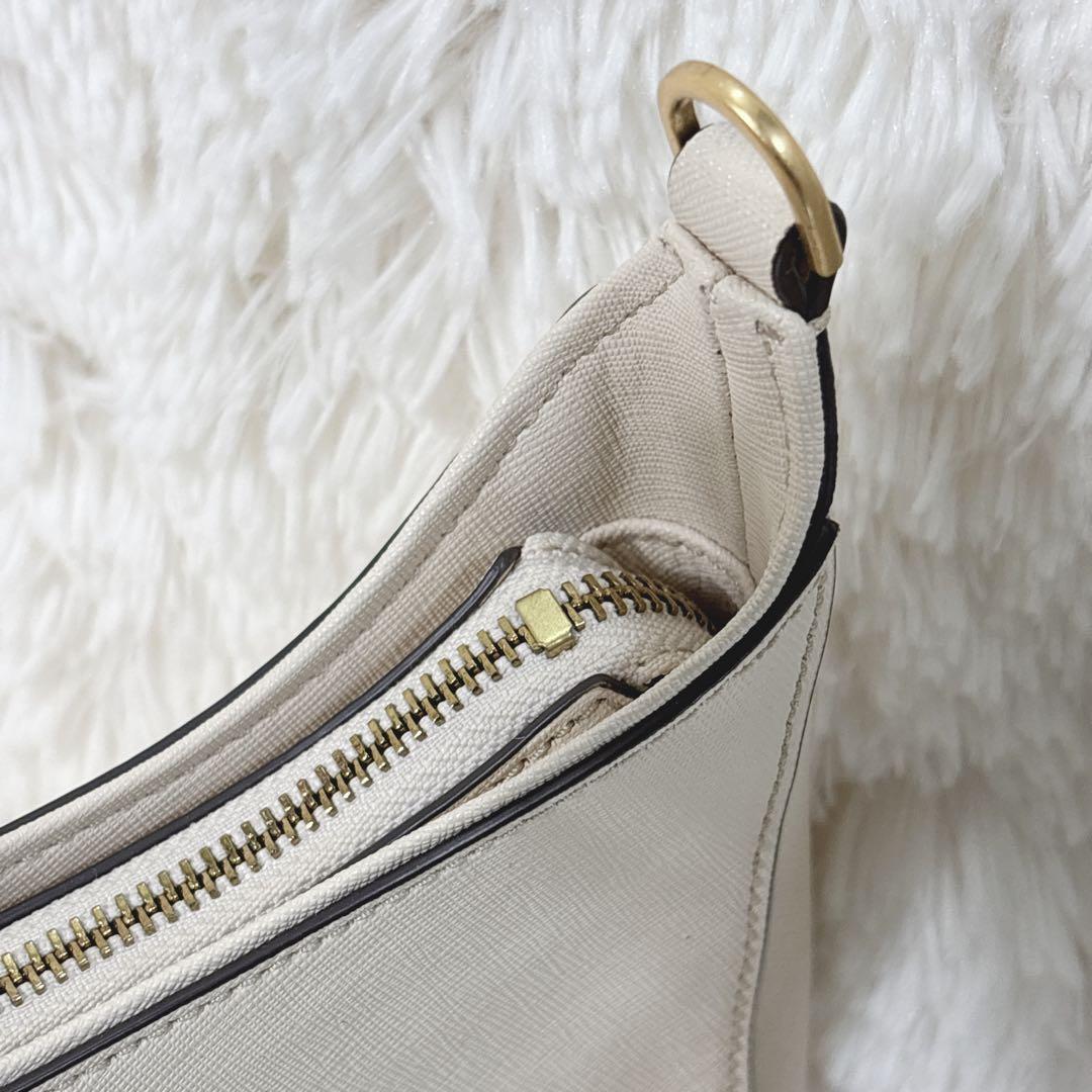 トリーバーチ アクセサリーポーチ エマーソン サフィアーノレザー　白