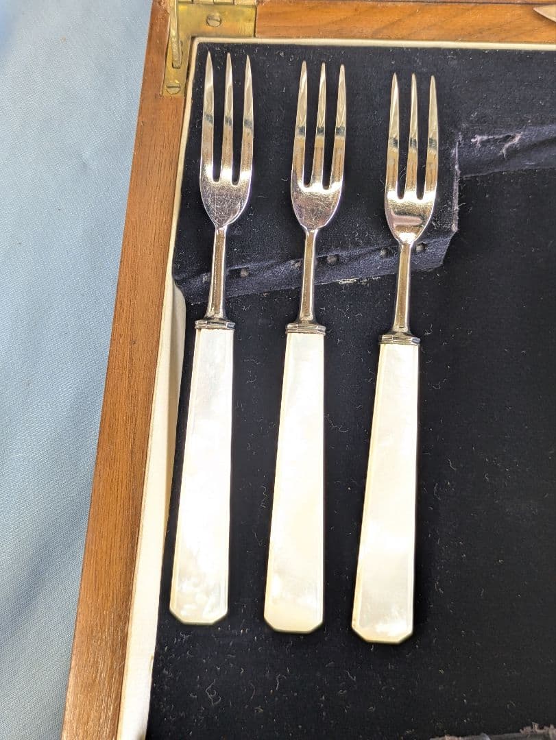 英国 アンティークカトラリー FIRTH STAINLESS マザーオブパール