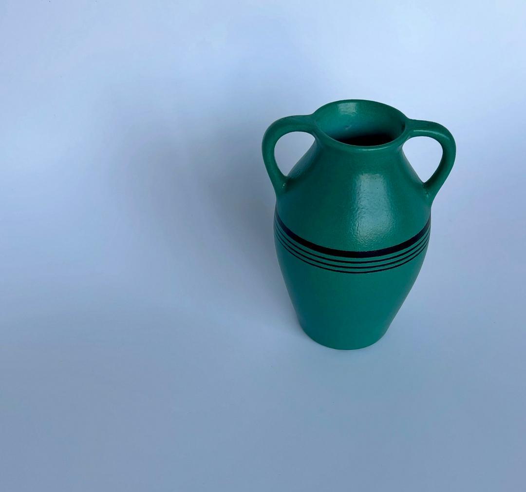 フラワーベース　アールデコ　オランダ陶器　花瓶　ゴーダ　アールヌーボー