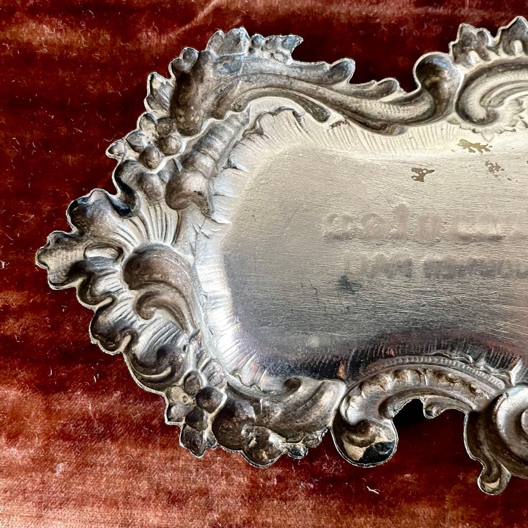 ベルハート　純銀製ビジュティエのシルバートレイ　シルバーヴィドポッシュ