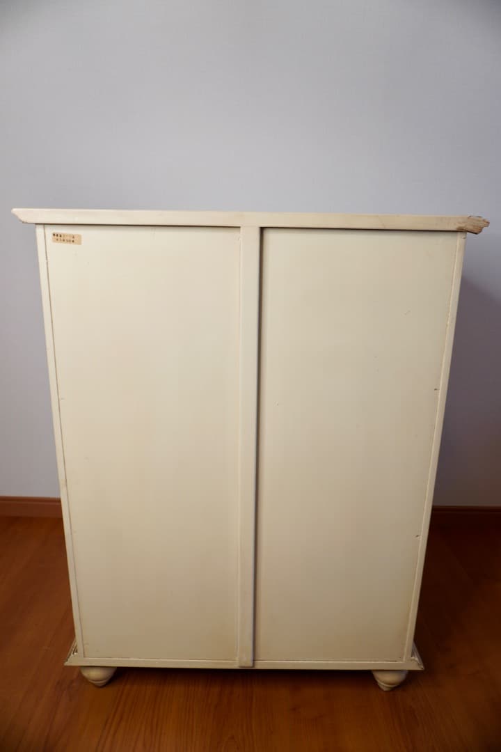 old maison ヴィンテージ ガラスキャビネット フレンチシャビー