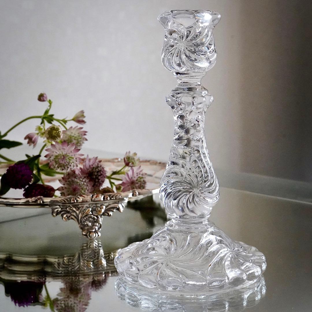 美品オールドバカラBACCARATローザスミュルティプル 燭台キャンドルスタンド