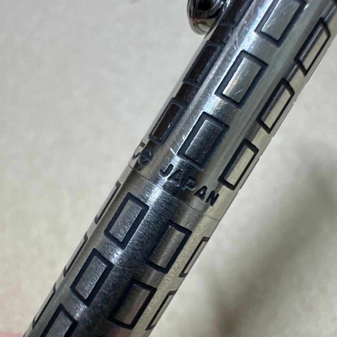 珍品 廃盤 PILOT パイロット ローリート ボールペン 水性 格子 蝕刻