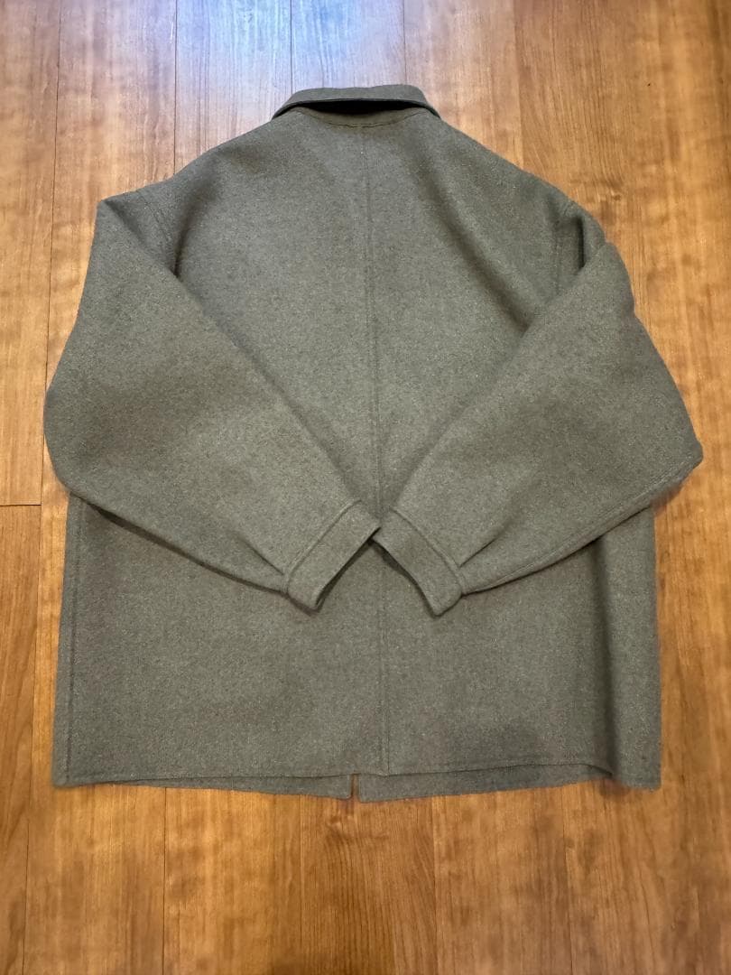 H BEAUTY&YOUTHウールカシミヤメルトンカバーオール ベージュOVY