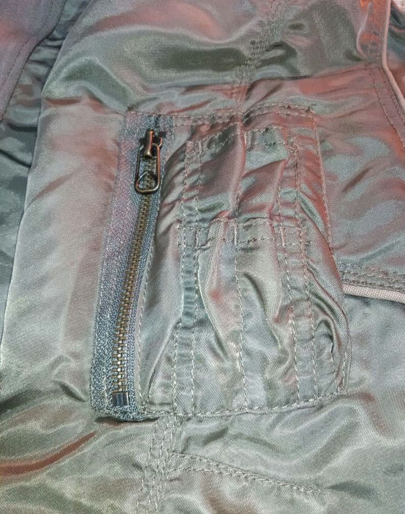 珍しいヴィンテージG.O.Aライダーズジャケットフードファー付きJK カーキ