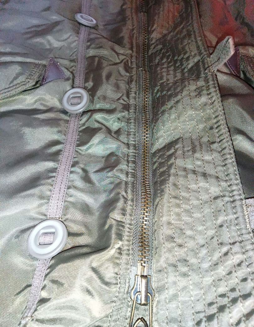 珍しいヴィンテージG.O.Aライダーズジャケットフードファー付きJK カーキ