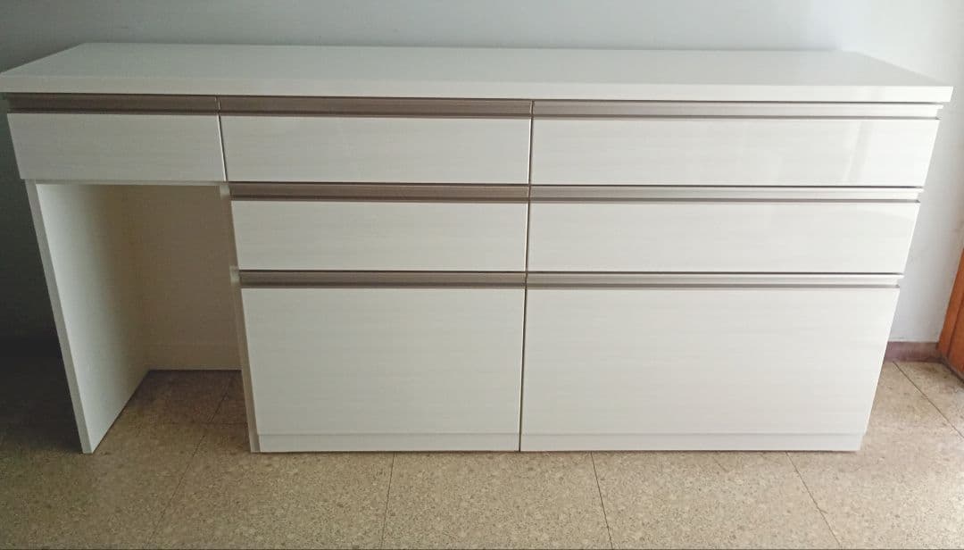 幅180【美品ニトリ】10万リガーレ組み合わせキッチンボード/チェスト/食器棚