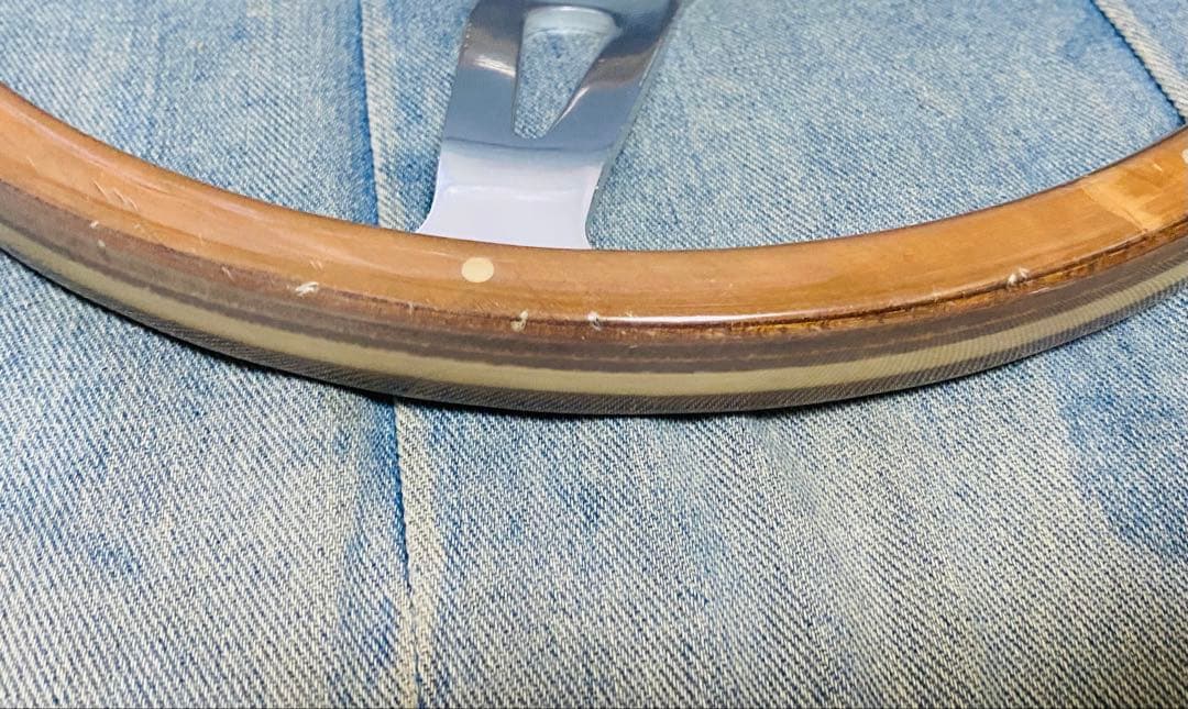 ウッドステアリング　365mm ハンドル　即納◎