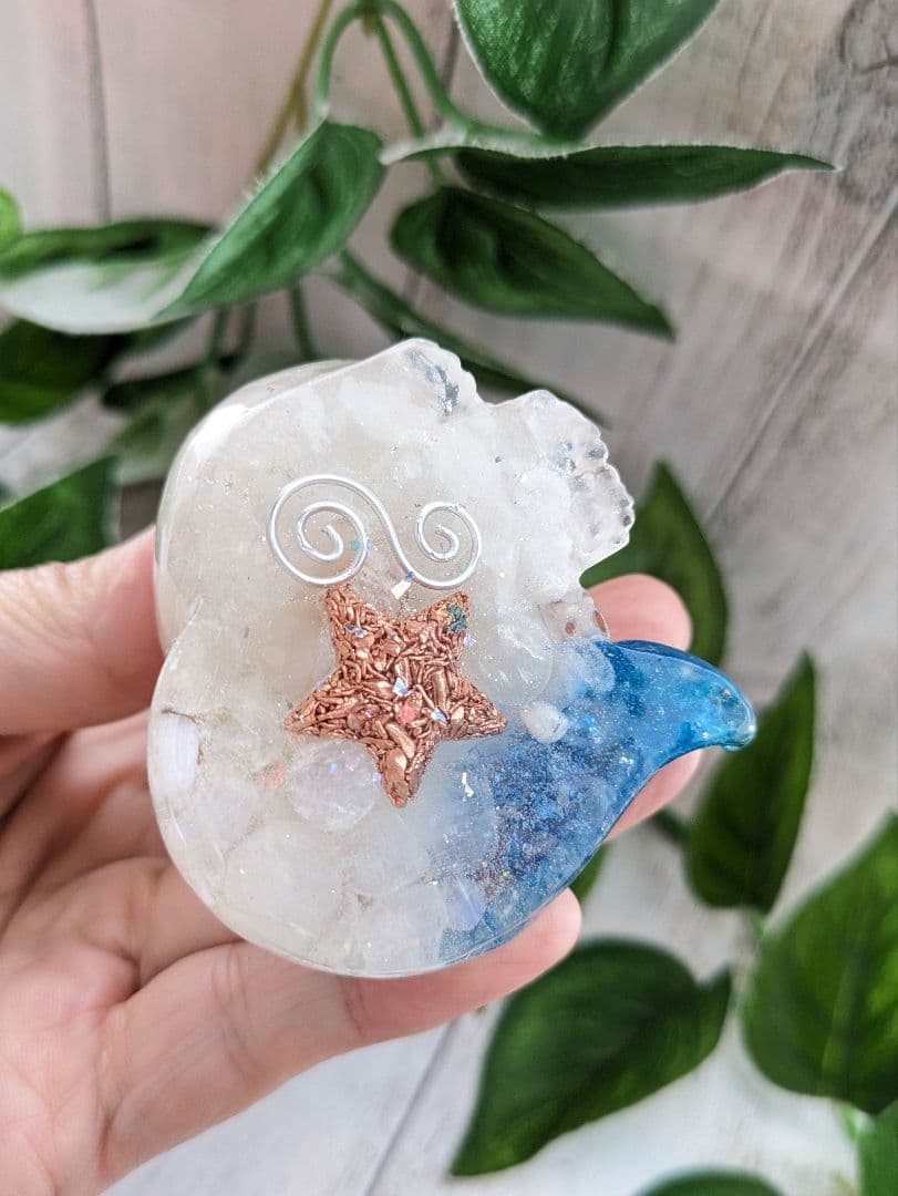 【つねりん】シトリンのビリケンさん形オルゴナイト☆他３点