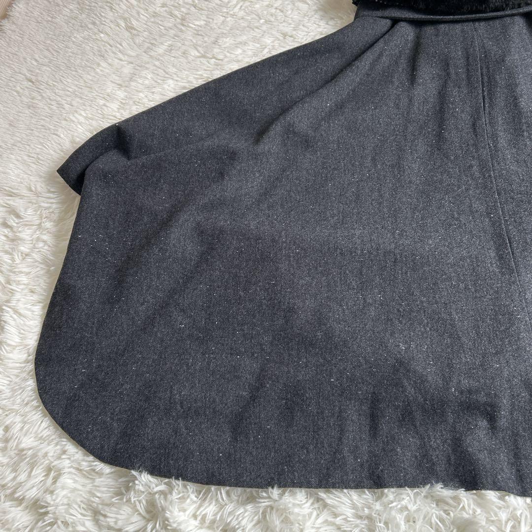 ✨美品✨ヒロミチナカノ 着物コート ポンチョ ケープ ファー 2way