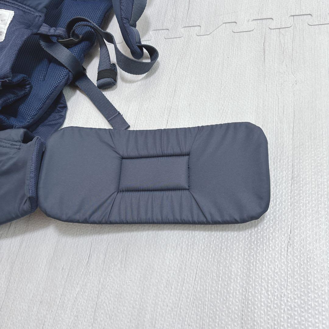 アンジェレッテ ベビーキャリア オン ネイビー 抱っこ紐 ヒップシート