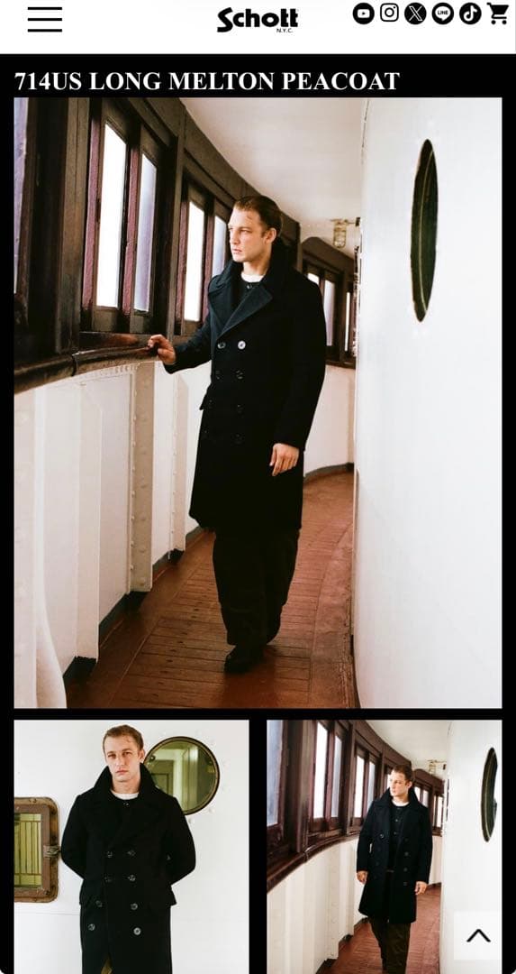 SCHOTT ショット　ロングピーコート US740N PEA JACKET