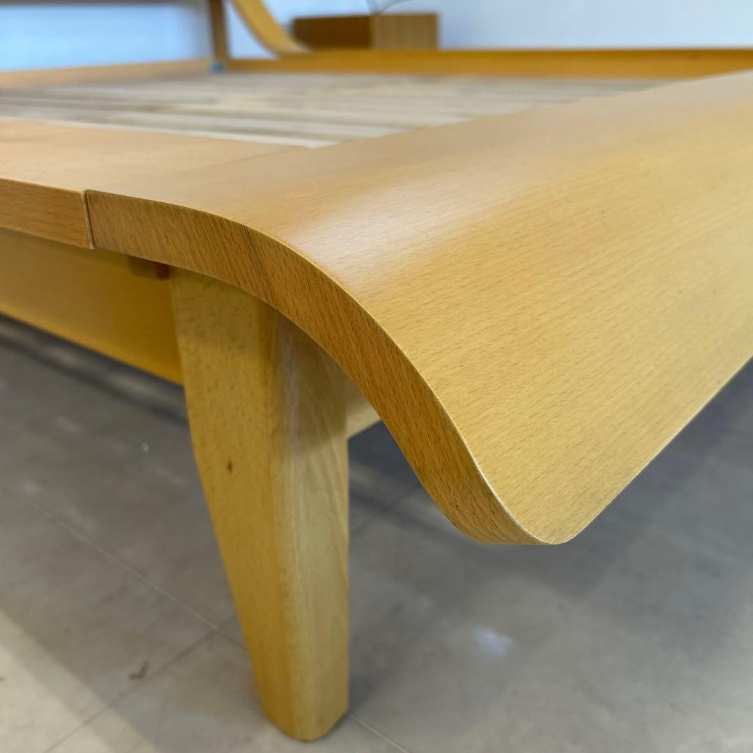 新品・アウトレット★ワイドダブル ベッドフレーム シンプル すのこ