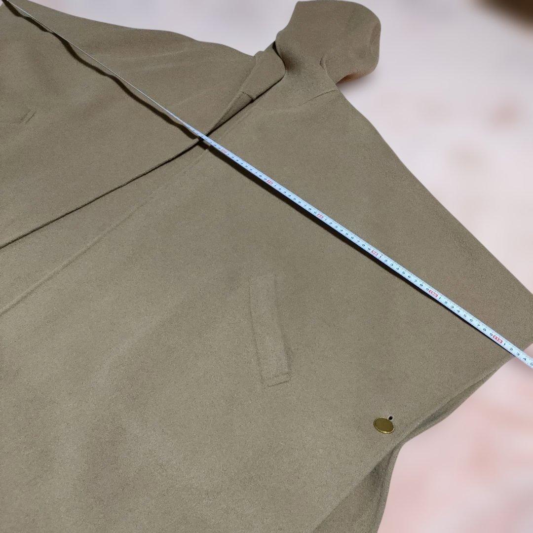 美品　ルーニィ ケープコート 金ボタン フード キャメル