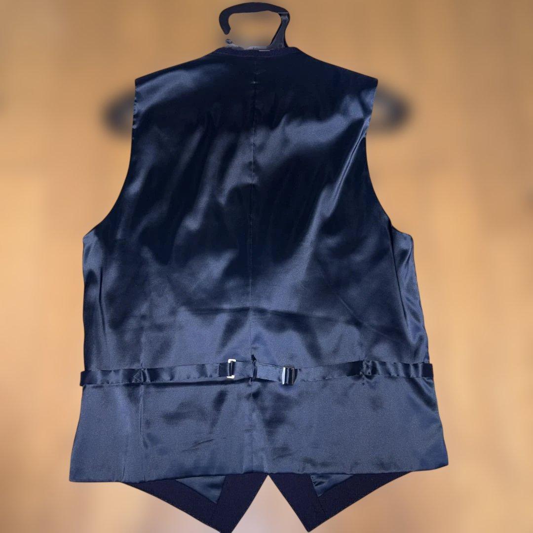 【極美品】ジョンピアース スリーピース スーツ A6 濃紺 シャワークリーン