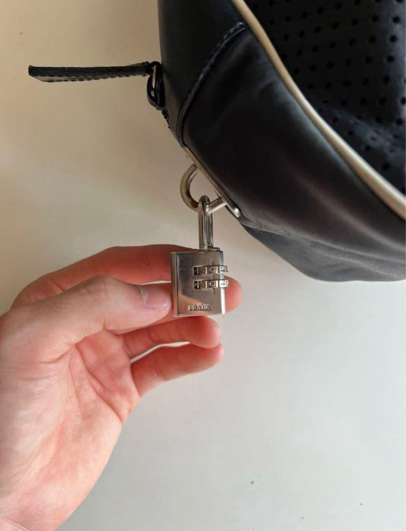 ボウリング用バッグ SS2000 PRADA LEATHER HAND BAG