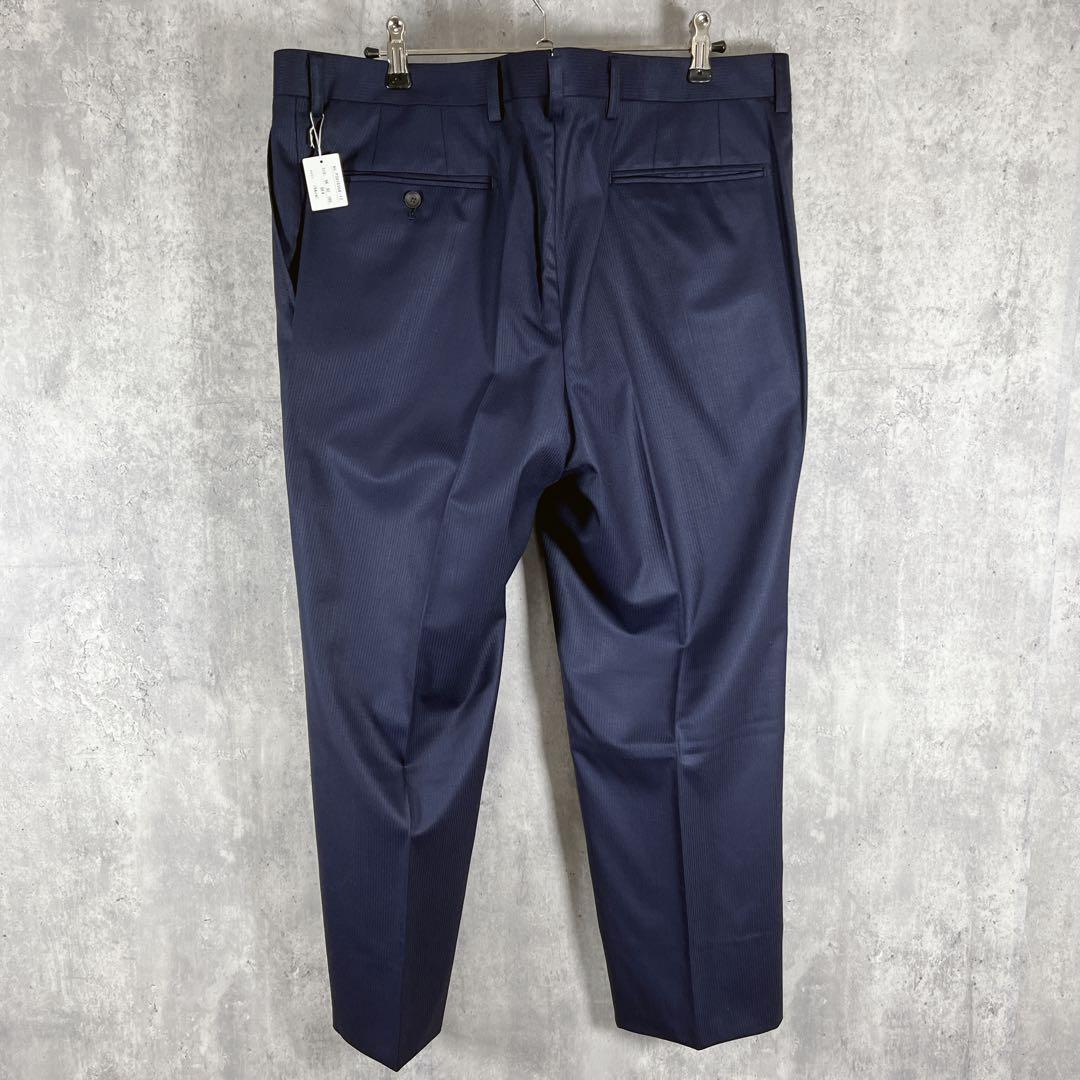 【新品タグ付き】パーソンズフォーメン 3ピース スーツ ネイビーストレッチ