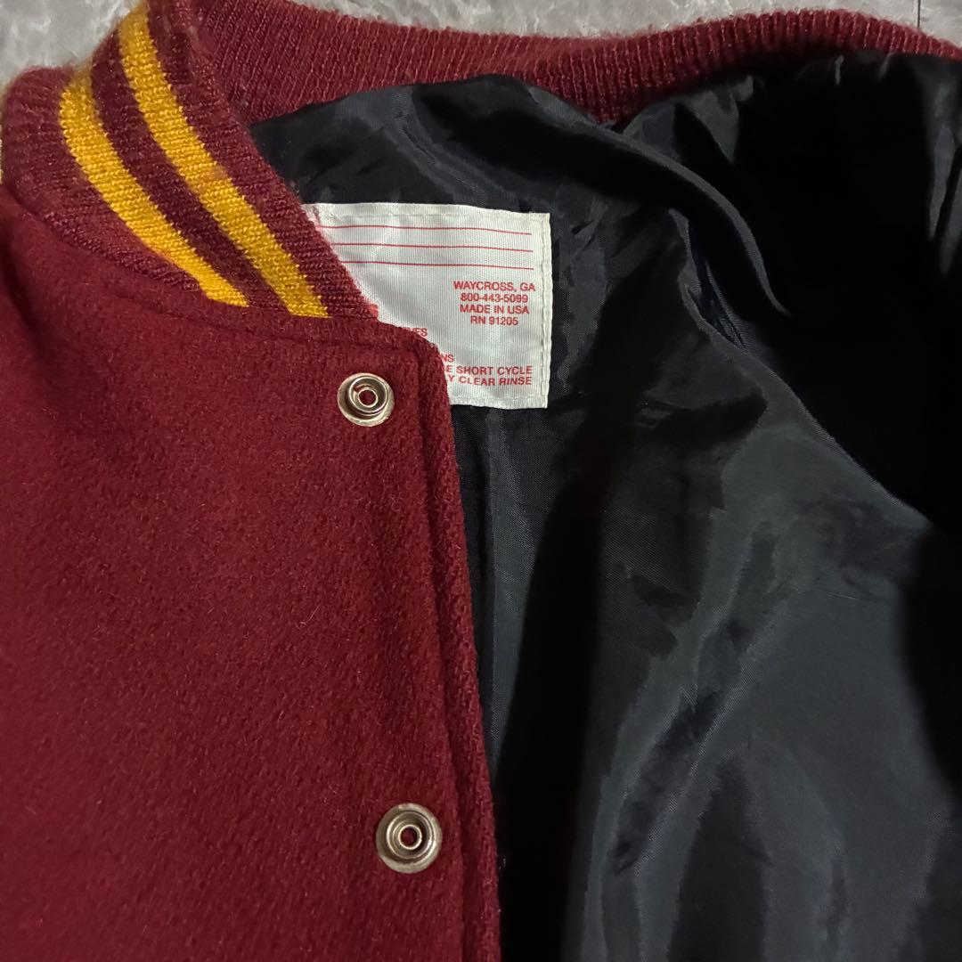 80s Matt's Jackets FSU カレッジ刺繍 スタジャン レザー袖